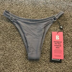 *NWT* black bough grey bikini bottoms